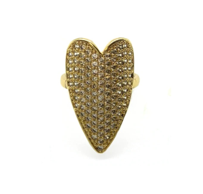 Big Hearted Cuff Ring
