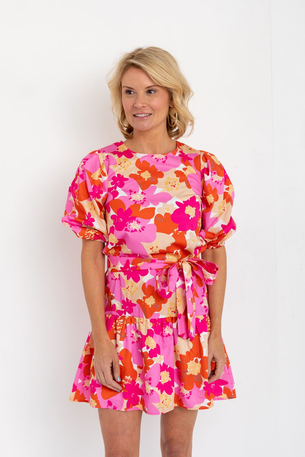 Zoe Dress in Groovy Garden