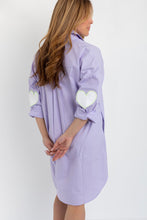 Load image into Gallery viewer, Preppy Dress in Lavender Heart

