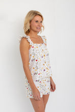 Load image into Gallery viewer, Eyelet Embroidered Shorts in White Floral
