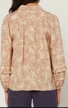 Load image into Gallery viewer, Floral Print Tie Neck Blouse
