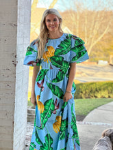 Load image into Gallery viewer, Haley Dress in Leaf Print
