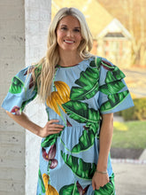 Load image into Gallery viewer, Haley Dress in Leaf Print
