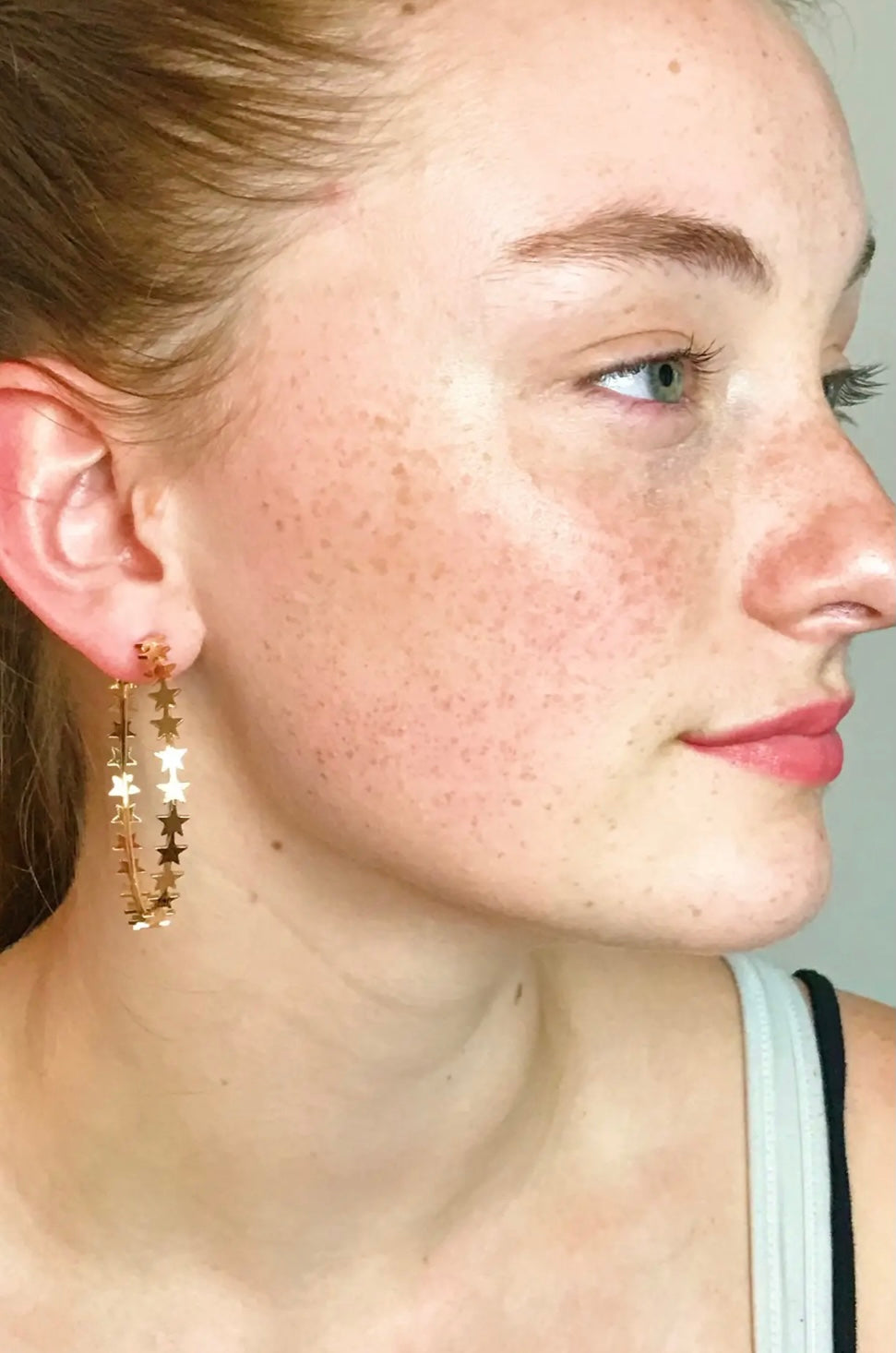 Star Hoop Earring