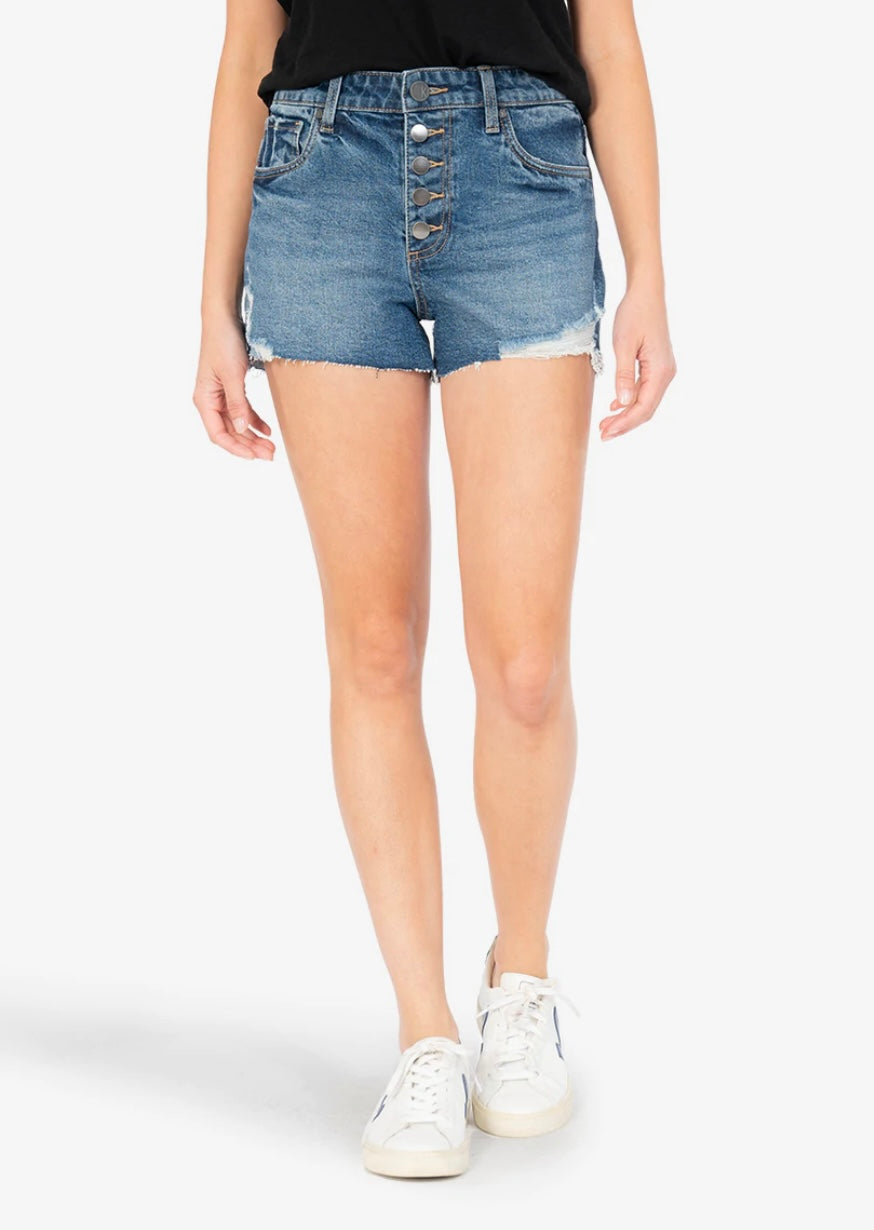 High Rise Jane Short w/Exposed Buttons