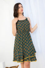 Load image into Gallery viewer, Sleeveless Dress w/Fall Leaf Print
