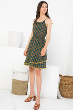 Load image into Gallery viewer, Sleeveless Dress w/Fall Leaf Print

