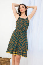 Load image into Gallery viewer, Sleeveless Dress w/Fall Leaf Print
