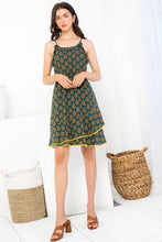 Load image into Gallery viewer, Sleeveless Dress w/Fall Leaf Print
