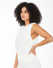 Load image into Gallery viewer, Sleeveless Cream Knit Top
