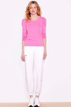 Load image into Gallery viewer, Hot Pink Puff Sleeve Tee
