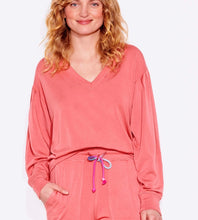 Load image into Gallery viewer, Rust Pleated Sleeve Sweatshirt
