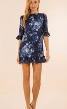 Load image into Gallery viewer, Blue Floral Mini Dress
