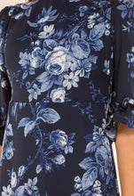 Load image into Gallery viewer, Blue Floral Mini Dress
