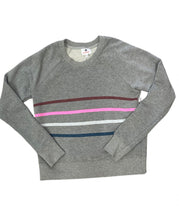 Load image into Gallery viewer, Light Grey Multi Stripe Sweatshirt
