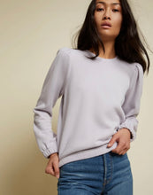 Load image into Gallery viewer, Grey Sweatshirt with Gathered Waist
