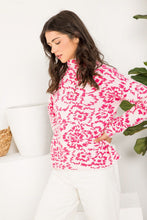 Load image into Gallery viewer, Drop Shoulder Pink Floral Sweater
