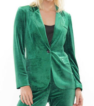 Load image into Gallery viewer, Green Velvet Blazer
