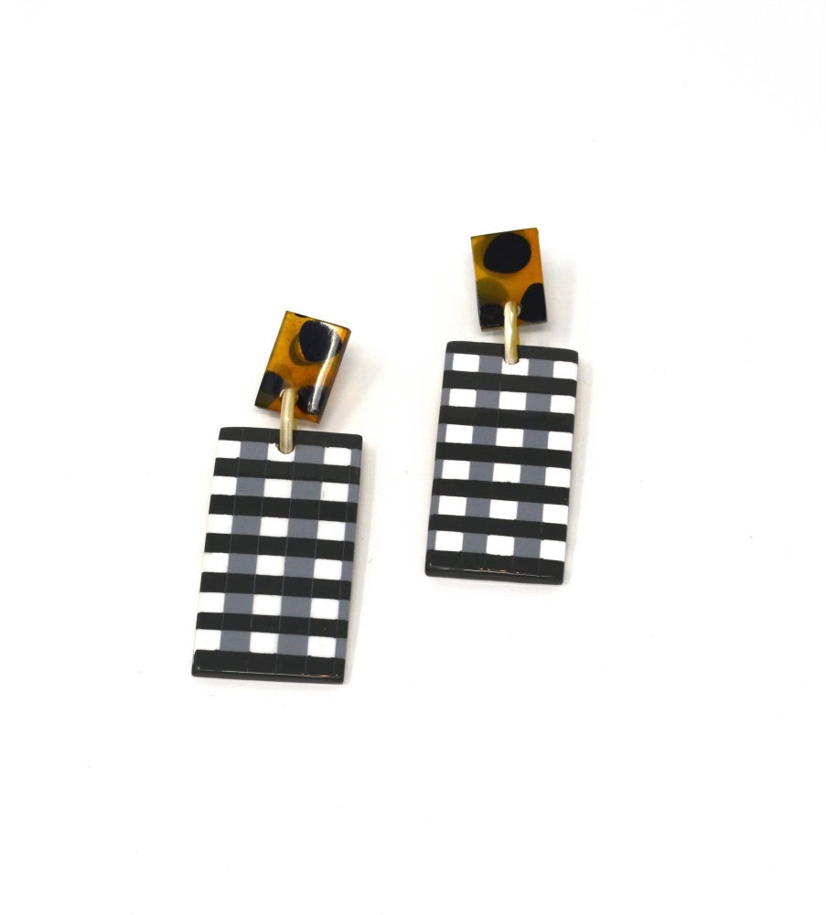 Fall Plaid Cabana Earring