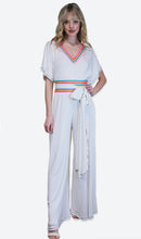 Load image into Gallery viewer, City Jumpsuit with Sash in White
