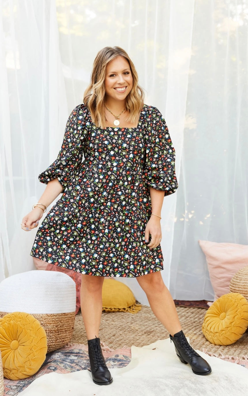 Piper Dress in Boho Blooms