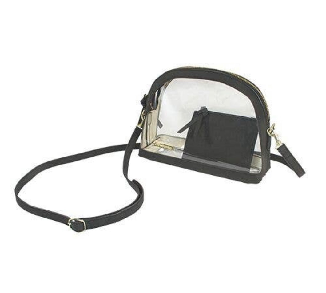 Half Moon Clear Crossbody