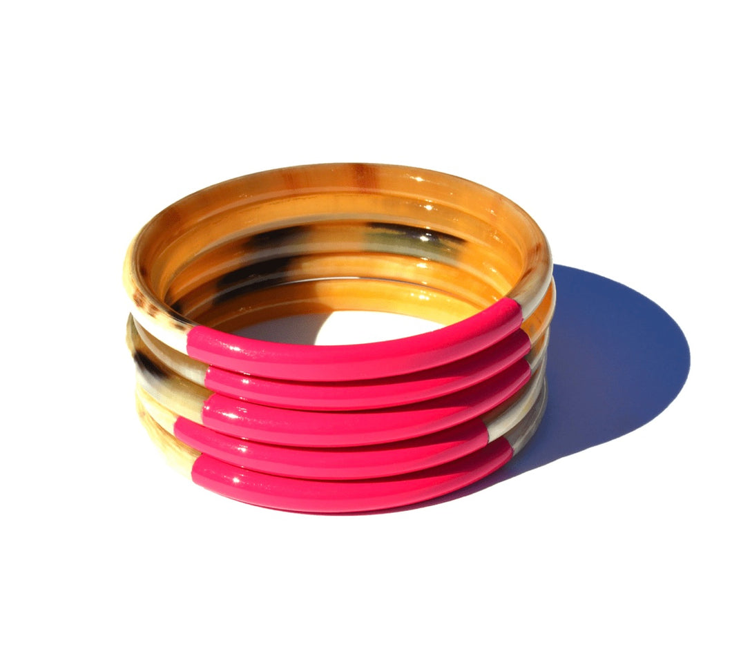 Hot Pink Bangle Set