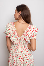 Load image into Gallery viewer, Floral Puff Sleeve Smocked Mini Dress
