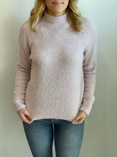 Load image into Gallery viewer, Mock Neck Sweater Pale Pink
