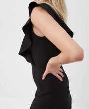 Load image into Gallery viewer, Whisper Square Neck Ruffle Dress in Black
