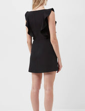 Load image into Gallery viewer, Whisper Square Neck Ruffle Dress in Black
