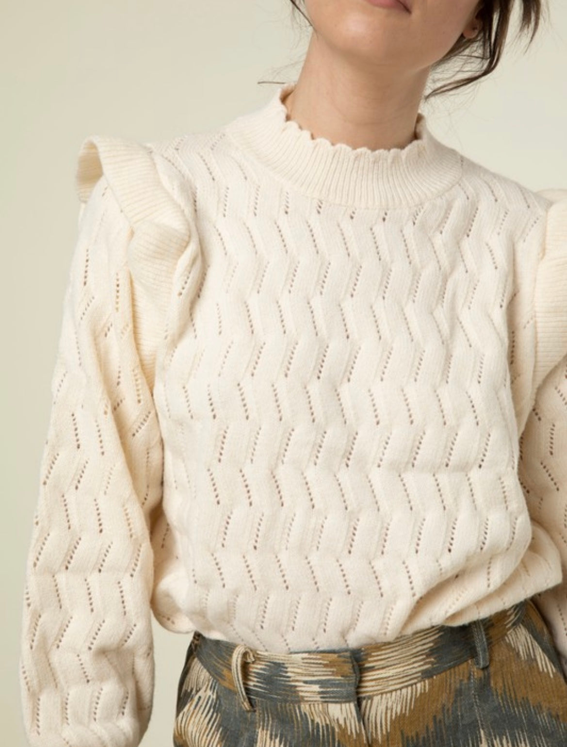 Valerie Sweater in Cream