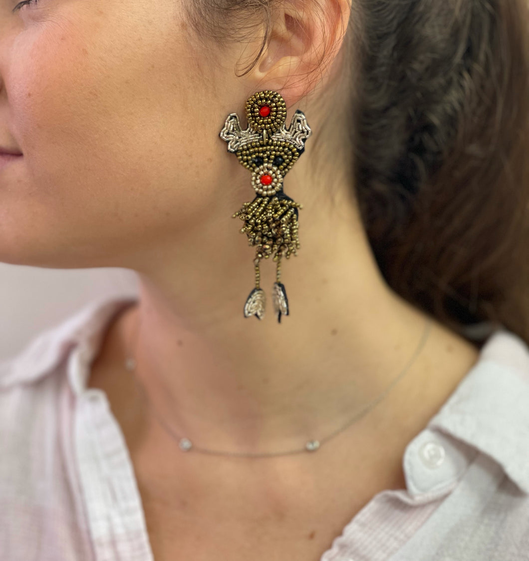 Dancing Deer Earring