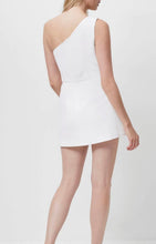 Load image into Gallery viewer, White One Shoulder Mini Dress
