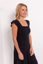 Load image into Gallery viewer, Josie Square Neck Dress in Black
