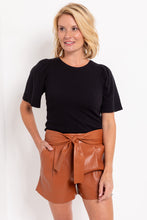 Load image into Gallery viewer, Sienna Vegan Leather Shorts
