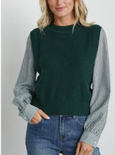 Load image into Gallery viewer, Sawyer Mixed Sweater in Green
