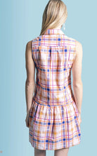 Load image into Gallery viewer, Sleeveless Drop Waist Dress in Plaid
