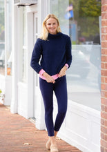 Load image into Gallery viewer, Navy Cowl Neck Pullover
