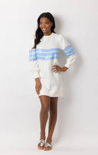 Load image into Gallery viewer, Ivory LS Inverted Stripe Sweatshirt Dress
