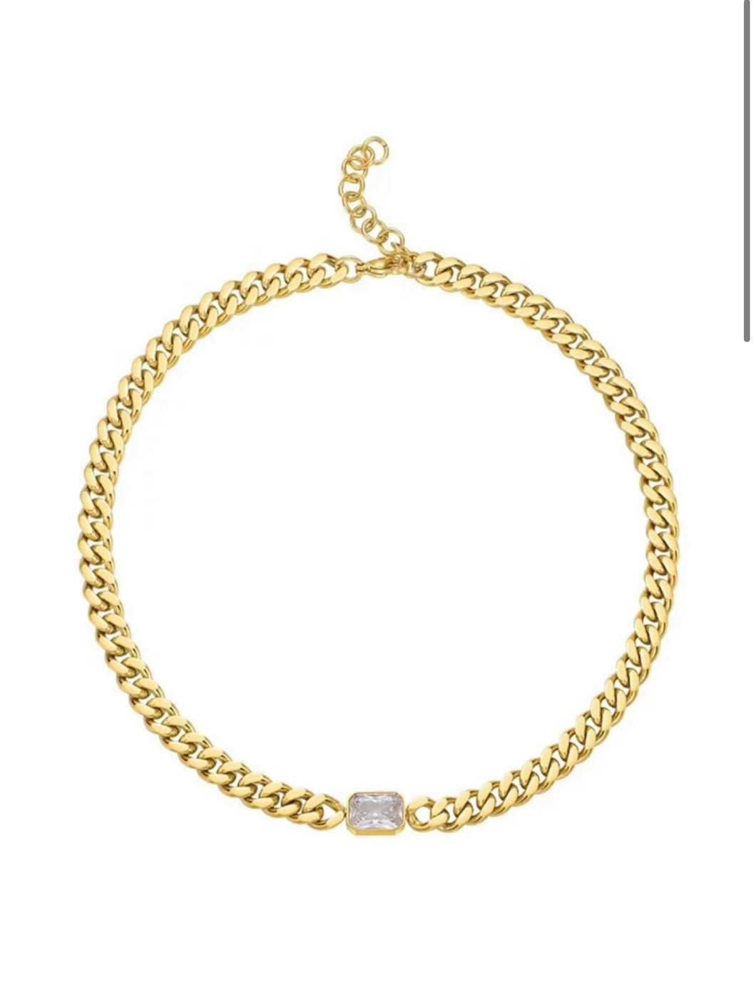 Clear Stone Necklace