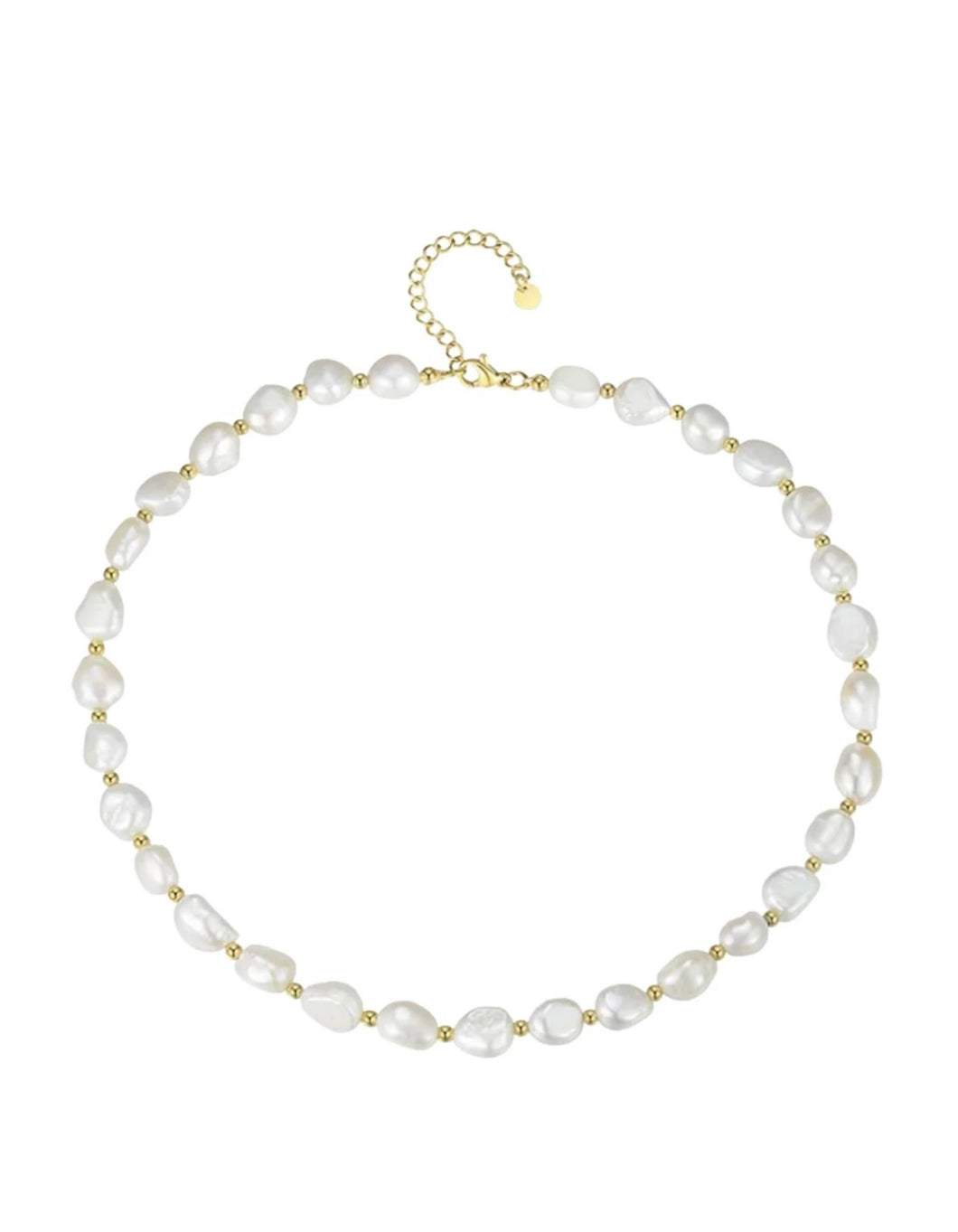 Beaded Pearl Necklace