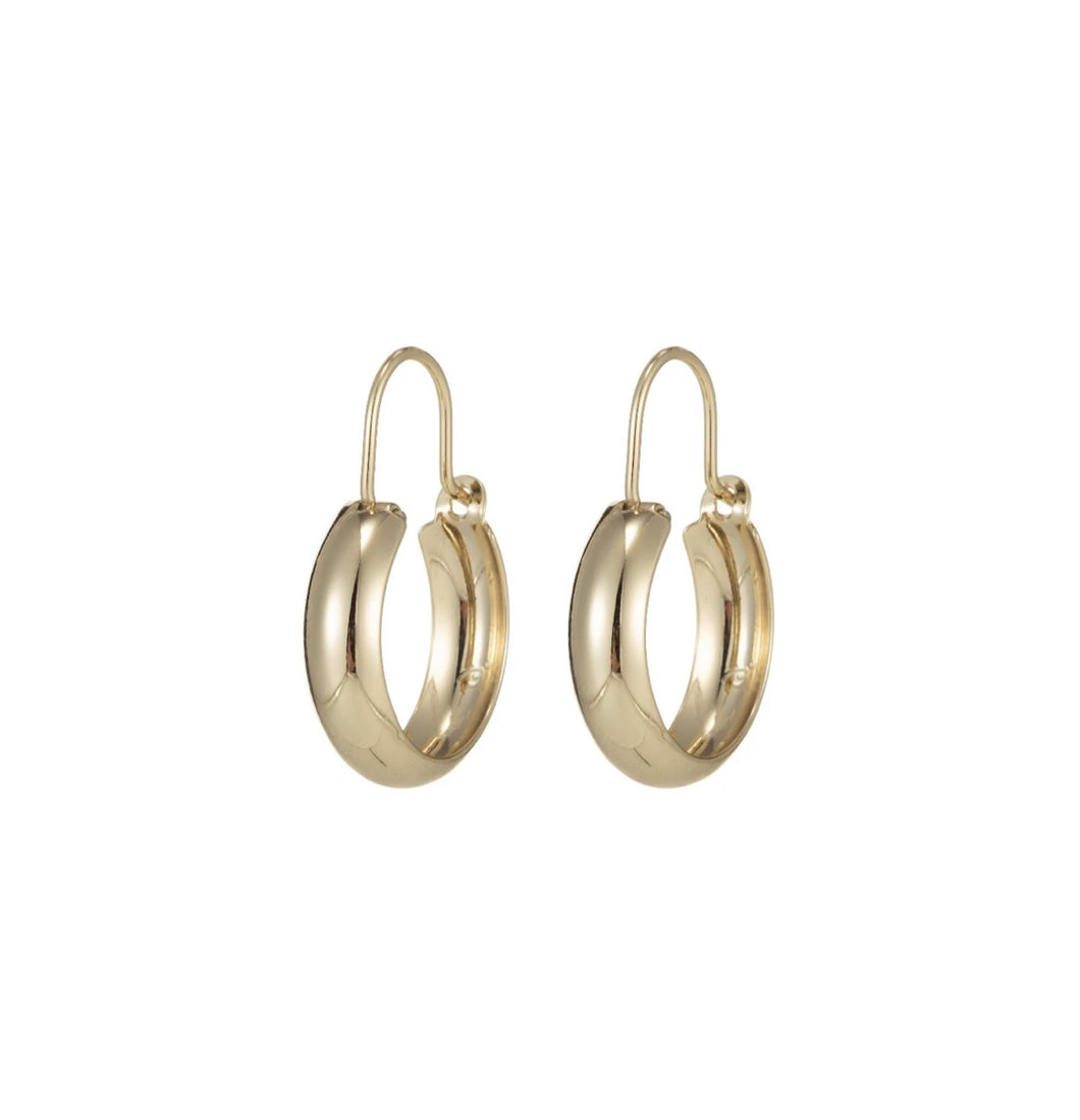 Gold Hoop Drop Earrings