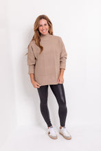 Load image into Gallery viewer, Mock Neck Pullover in Oatmeal
