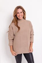 Load image into Gallery viewer, Mock Neck Pullover in Oatmeal
