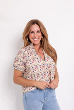 Load image into Gallery viewer, Elizabeth Top in Ditsy Ivory Cord

