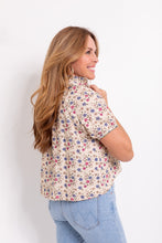Load image into Gallery viewer, Elizabeth Top in Ditsy Ivory Cord
