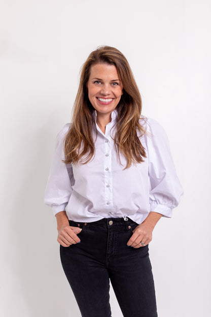 Teegan White Button Down