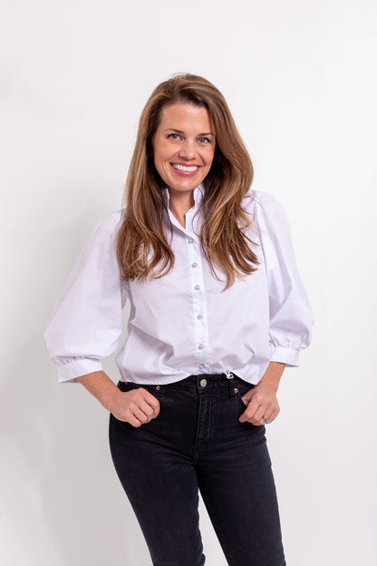 Teegan White Button Down