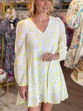 Load image into Gallery viewer, White Limelight LS Dress
